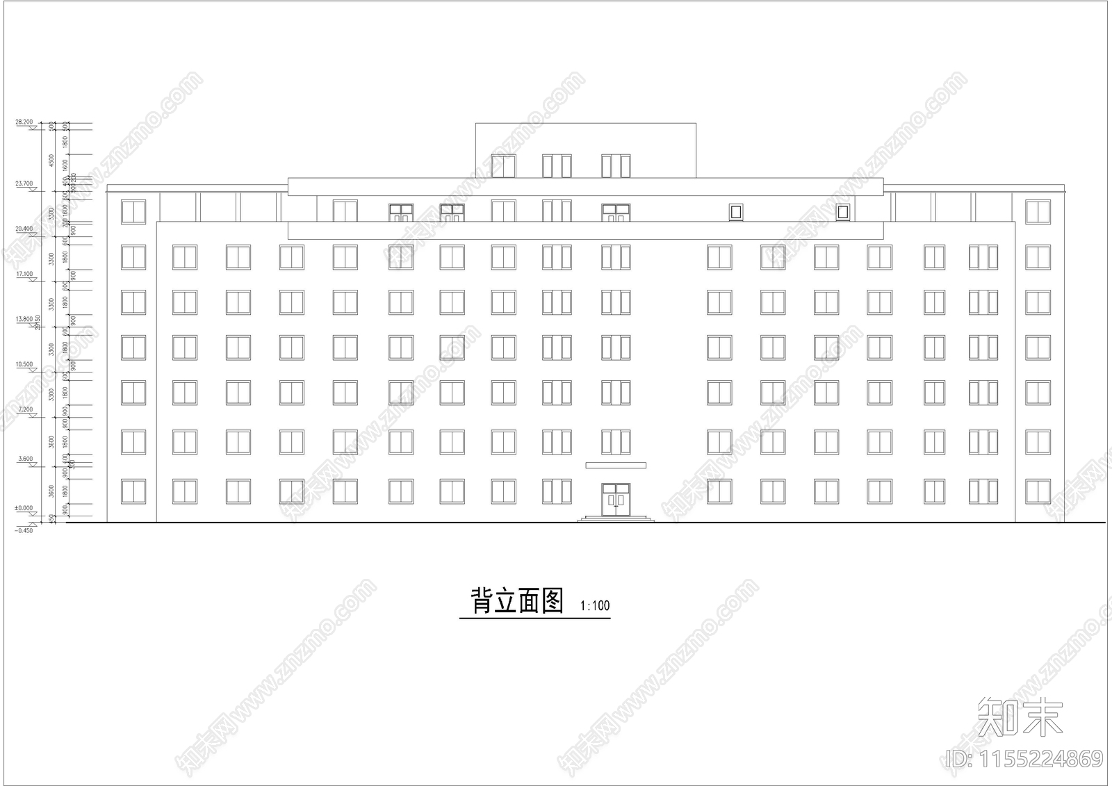 医院建筑cad施工图下载【ID:1155224869】