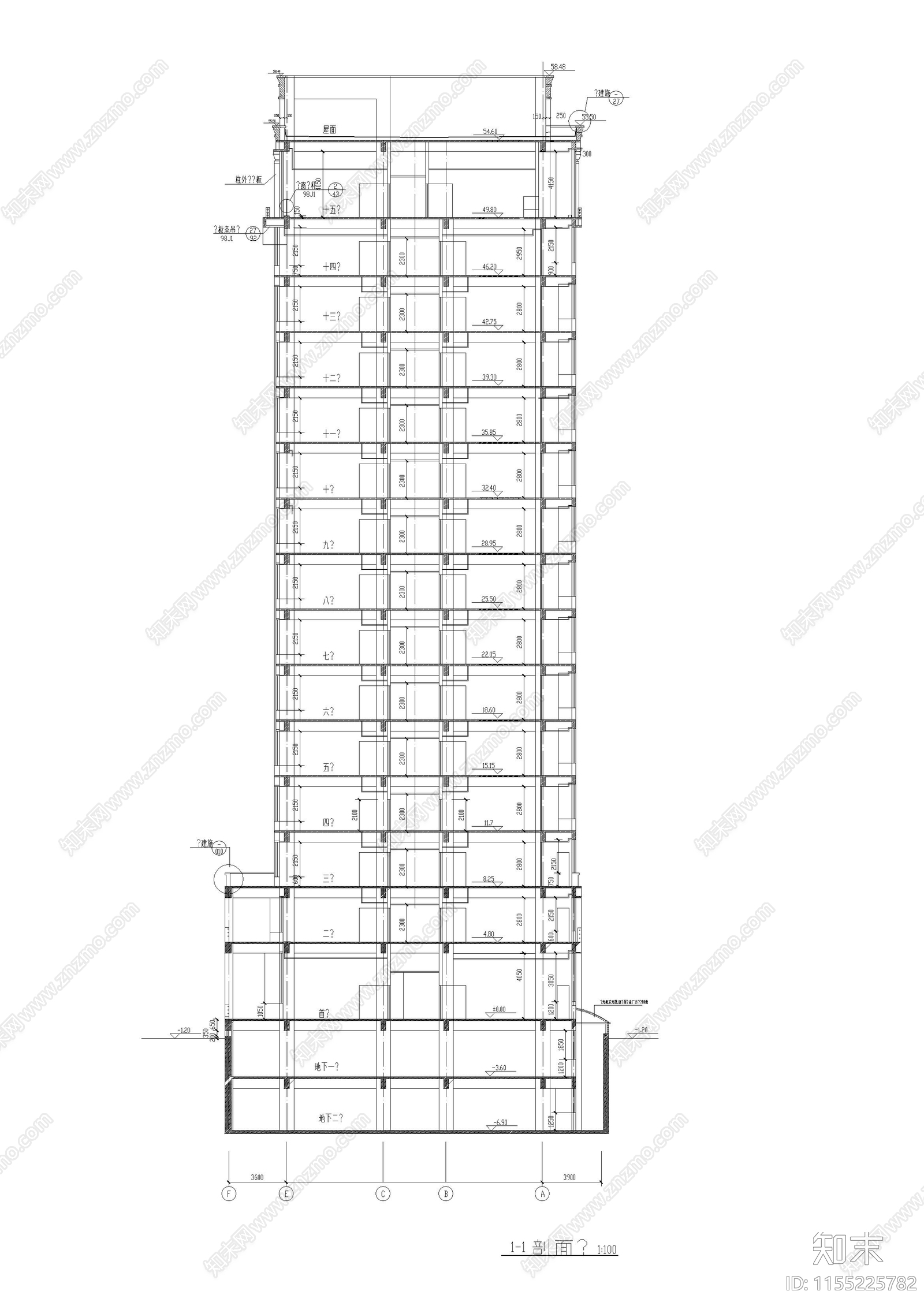 24965m²三级甲等综合医院建筑cad施工图下载【ID:1155225782】