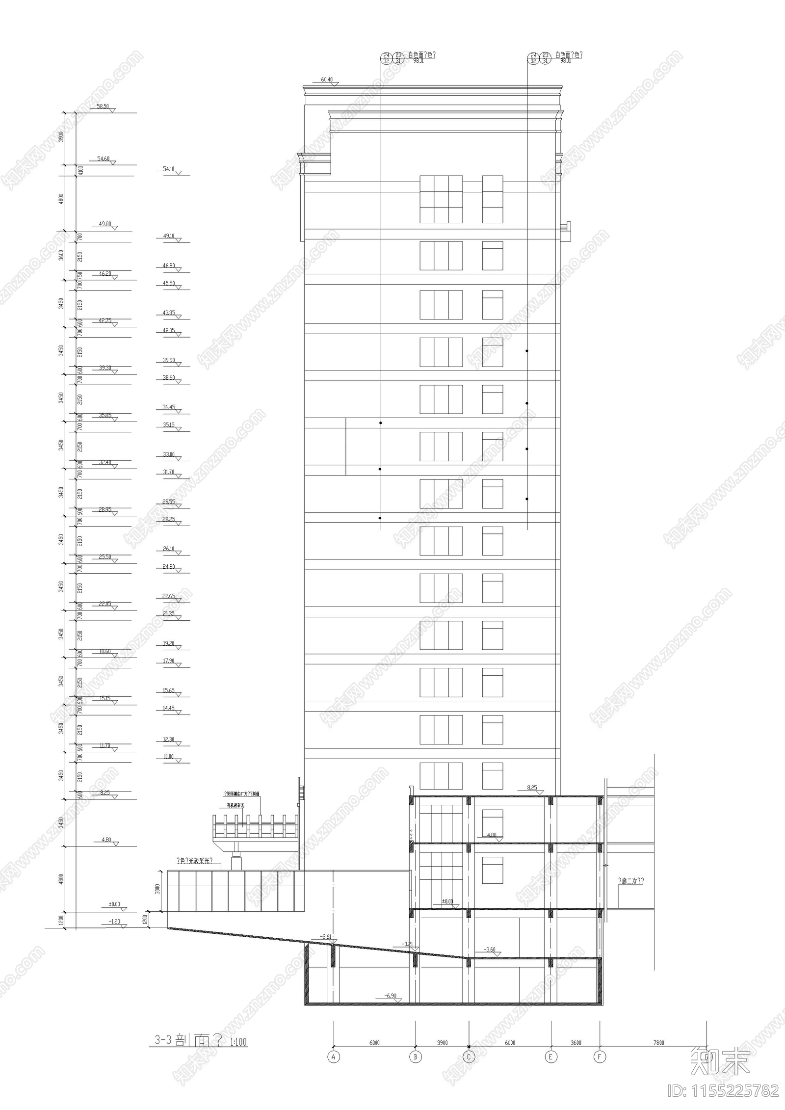 24965m²三级甲等综合医院建筑cad施工图下载【ID:1155225782】