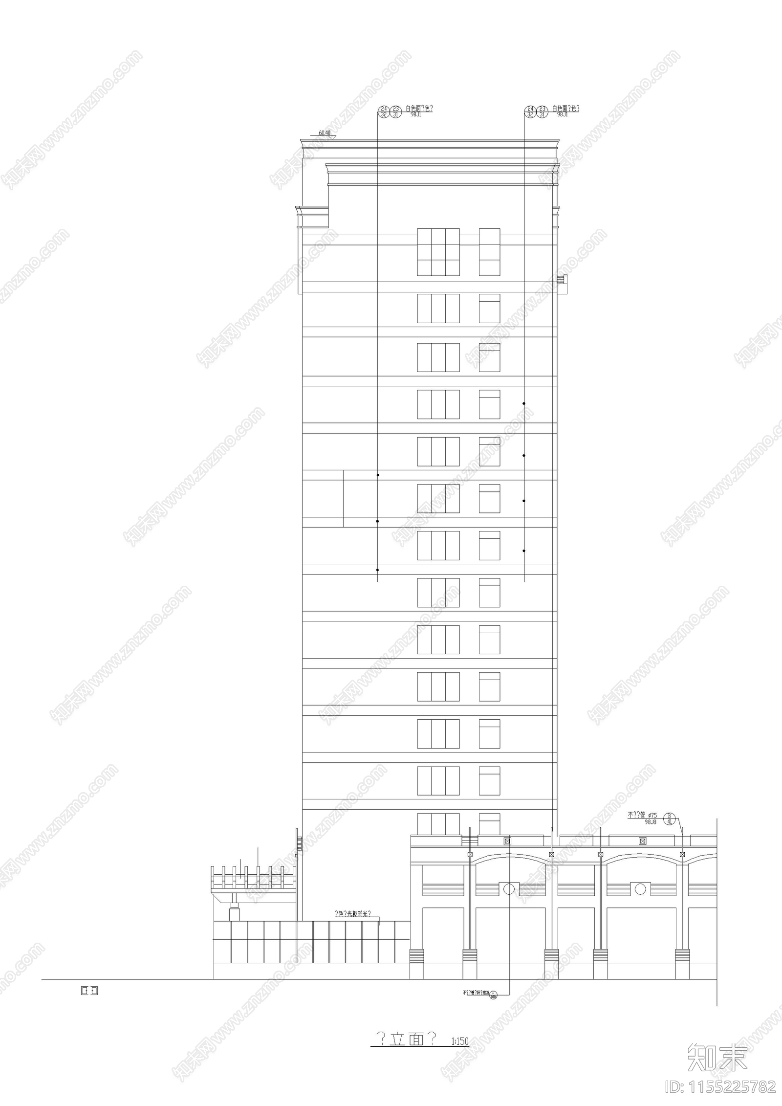 24965m²三级甲等综合医院建筑cad施工图下载【ID:1155225782】