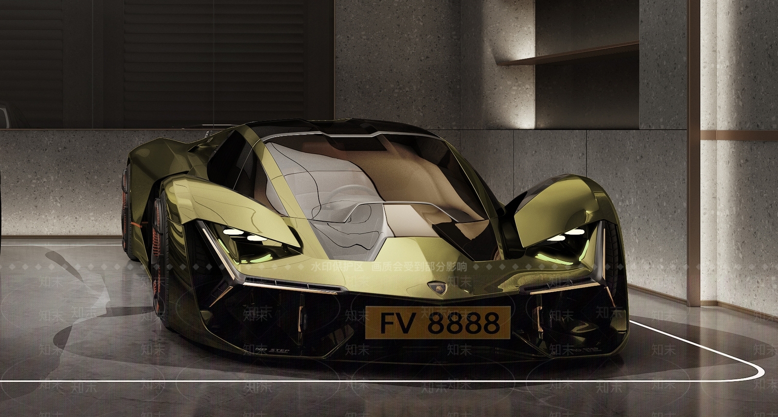 兰博基尼跑车SU模型下载【ID:1155254503】