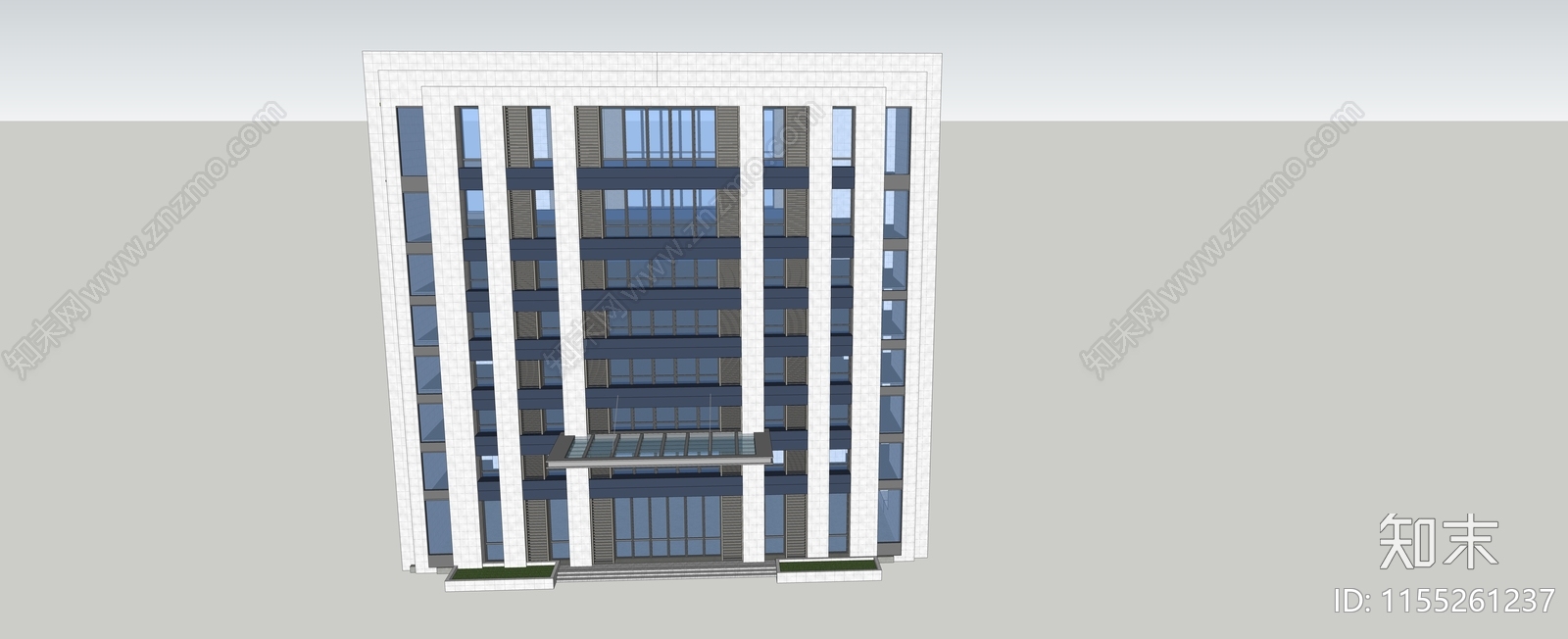 现代办公楼SU模型下载【ID:1155261237】