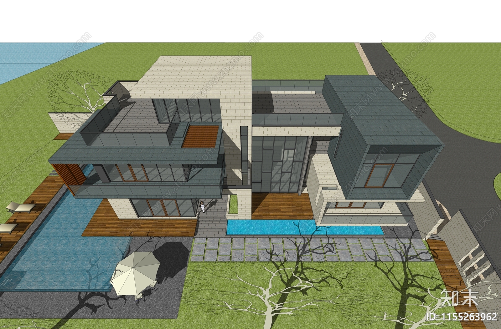 民宿别墅方案图纸施工图下载【ID:1155263962】