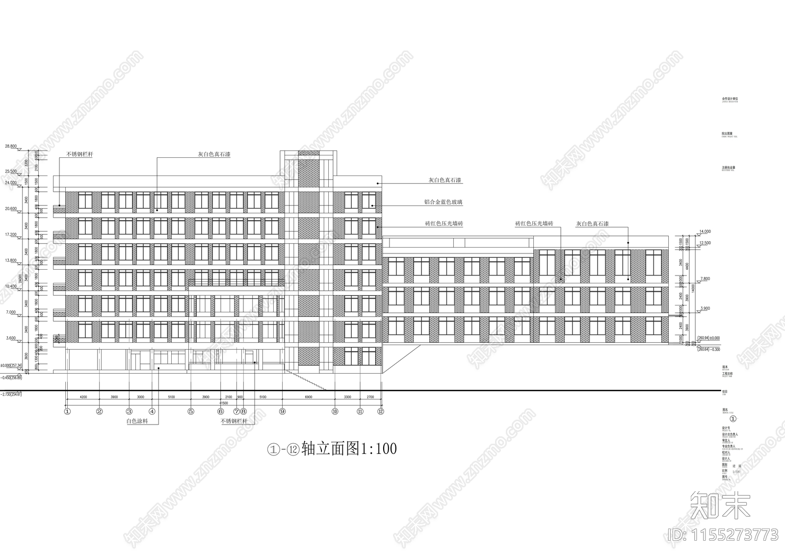 某中学建cad施工图下载【ID:1155273773】