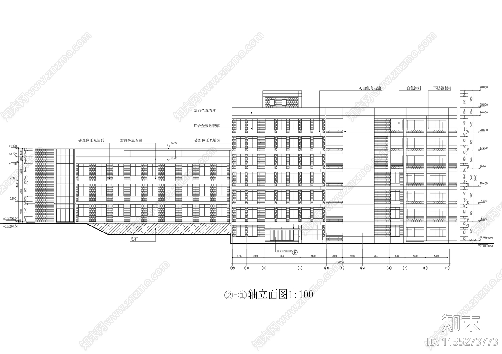某中学建cad施工图下载【ID:1155273773】