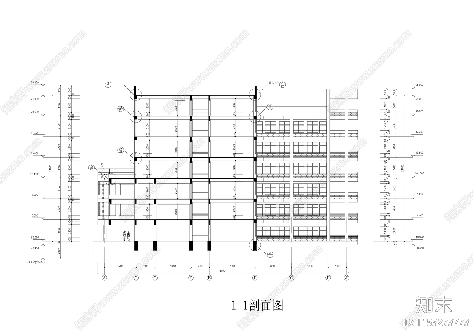 某中学建cad施工图下载【ID:1155273773】