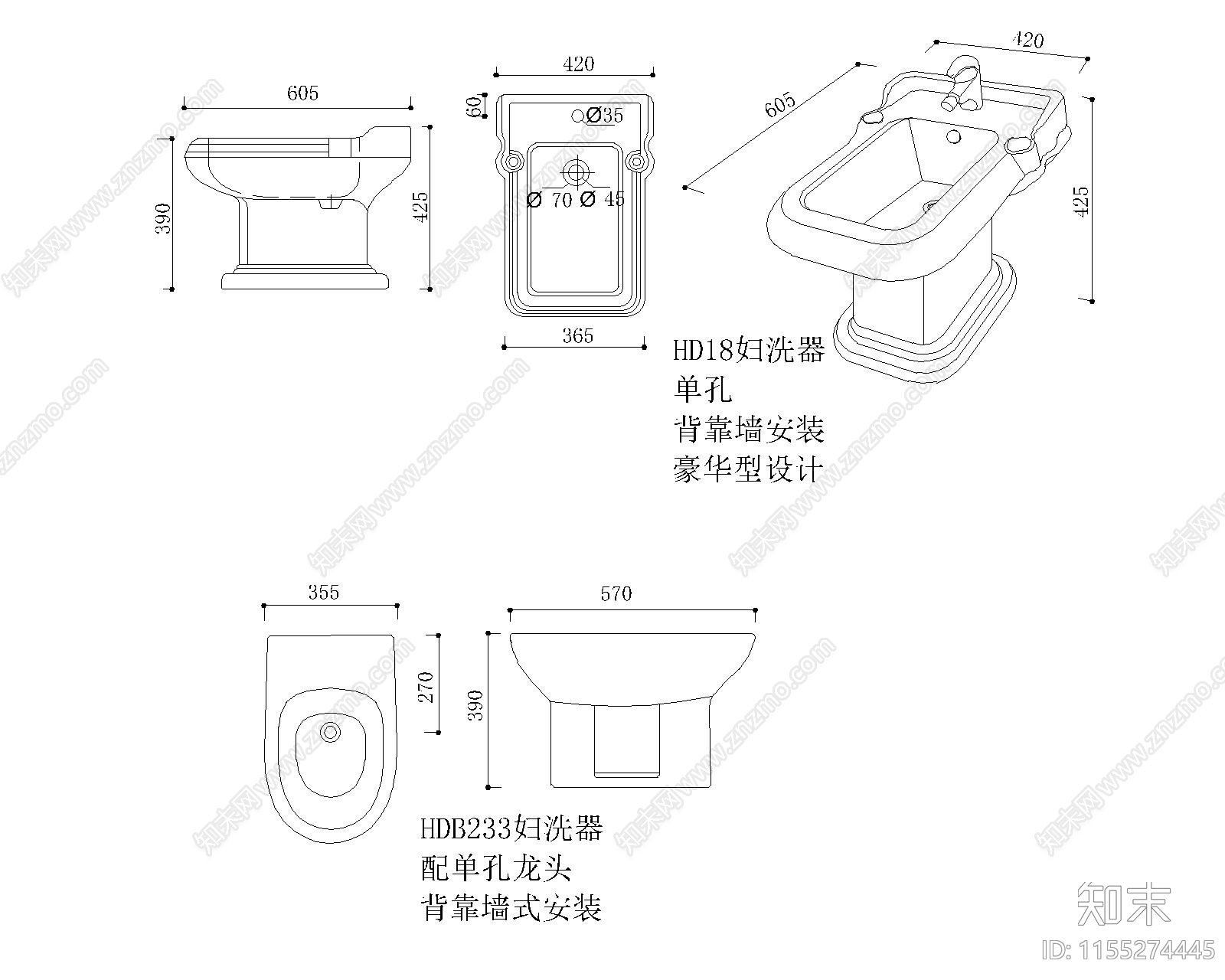 立面图块cad施工图下载【ID:1155274445】
