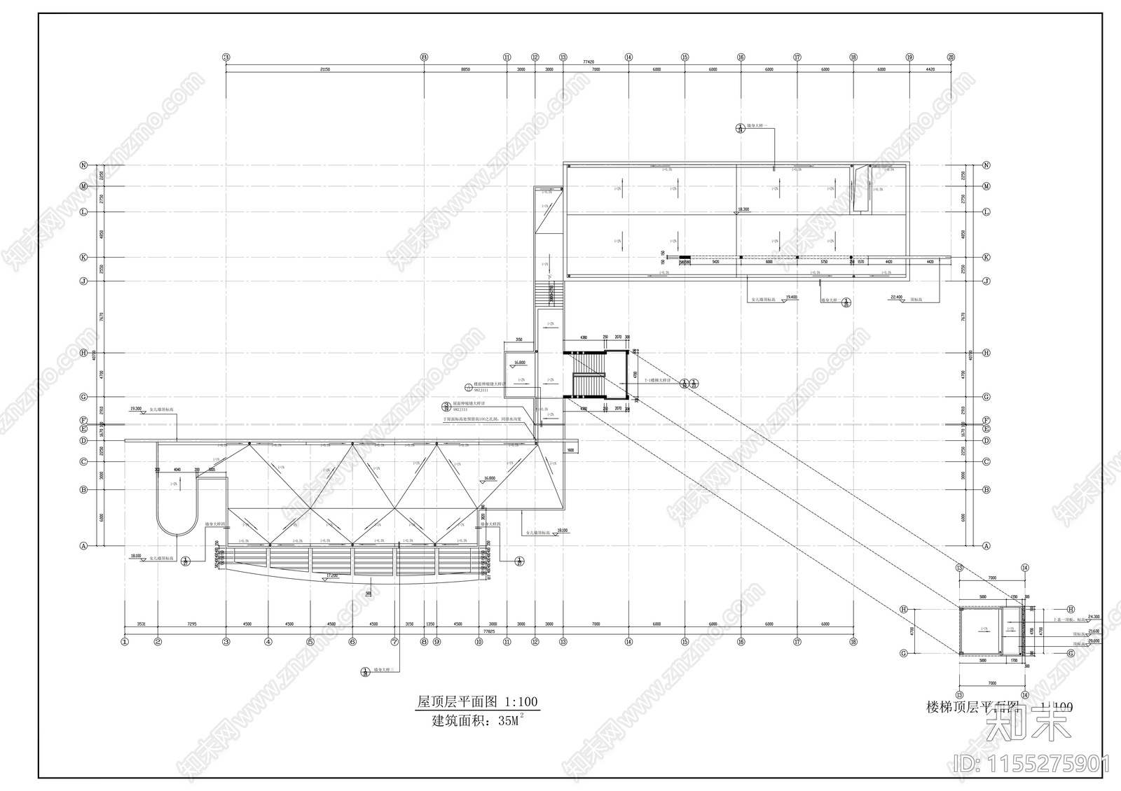 学校综合楼建筑cad施工图下载【ID:1155275901】