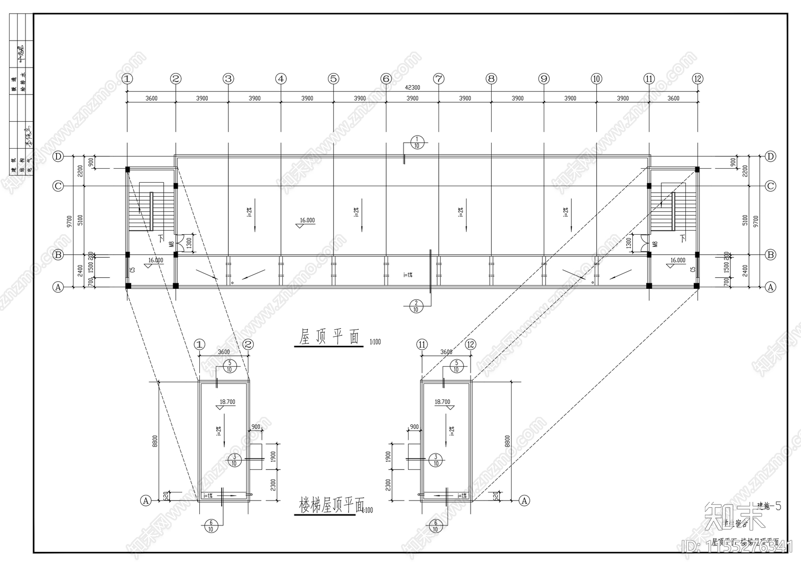 中学建筑图纸cad施工图下载【ID:1155276341】
