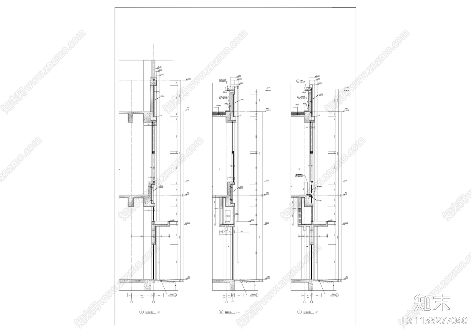 38个建筑墙身大样图施工图下载【ID:1155277040】