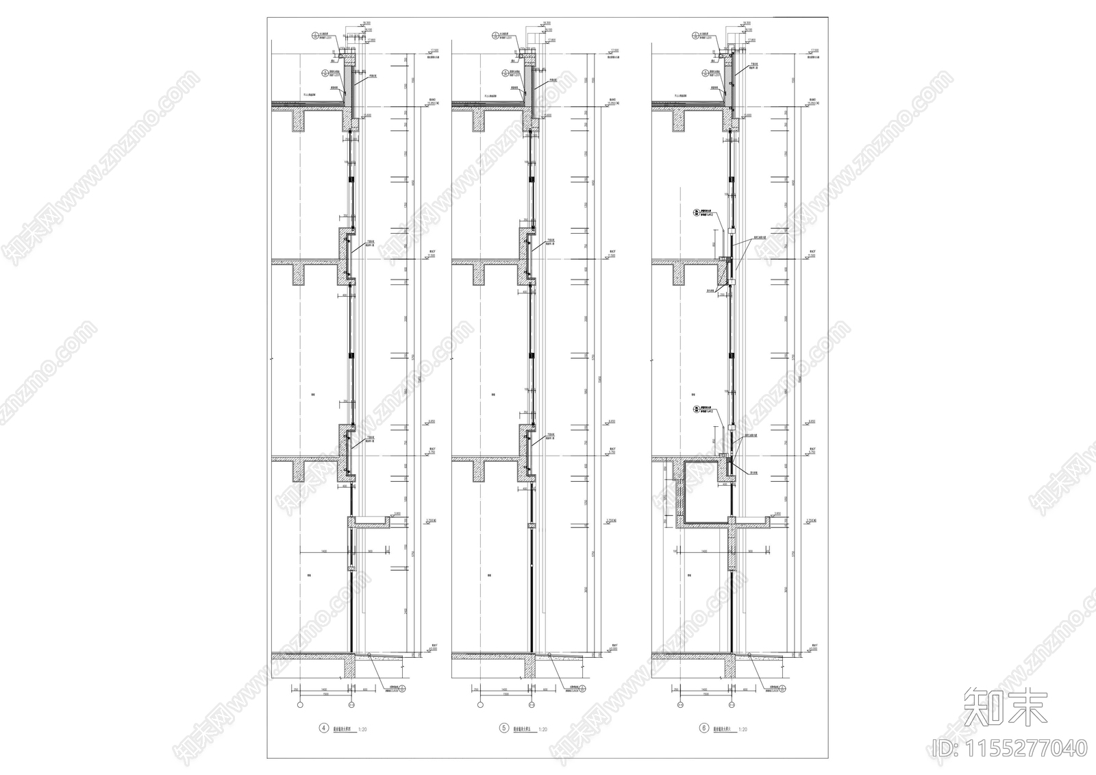 38个建筑墙身大样图施工图下载【ID:1155277040】