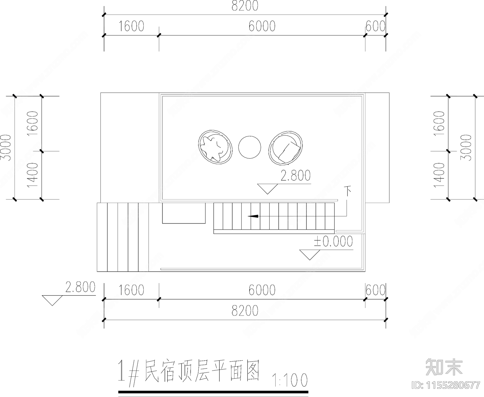 集装箱民宿cad施工图下载【ID:1155280677】