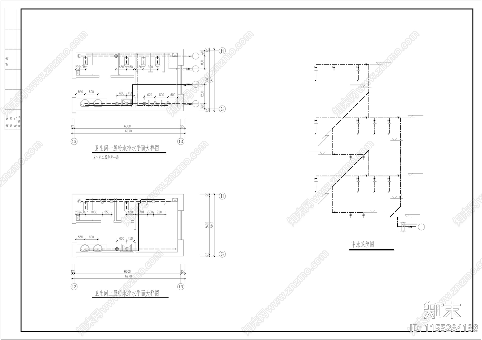 带天车厂房贴建三层小楼cad施工图下载【ID:1155284138】