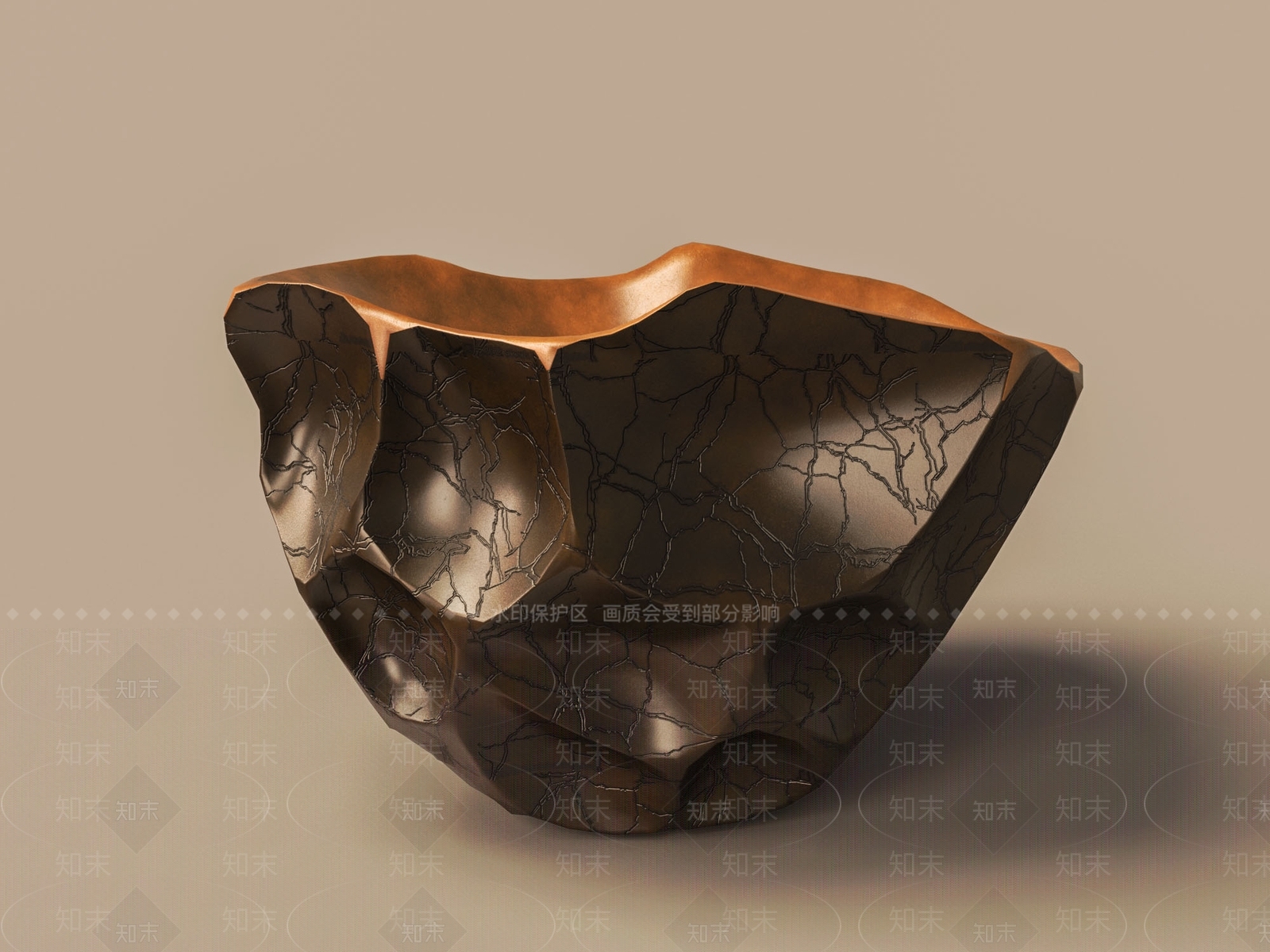 中式蚂蚁纹花瓶3D模型下载【ID:1155286796】