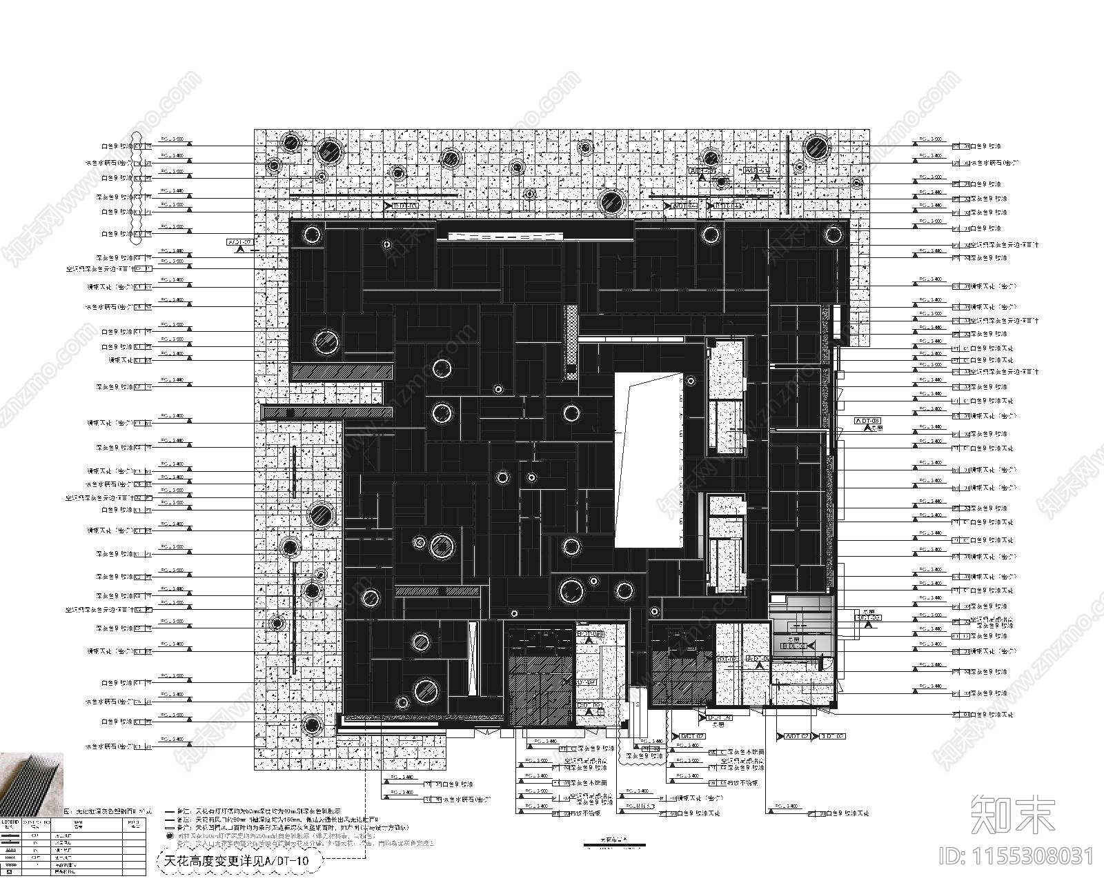 深圳某现代简约售楼cad施工图下载【ID:1155308031】