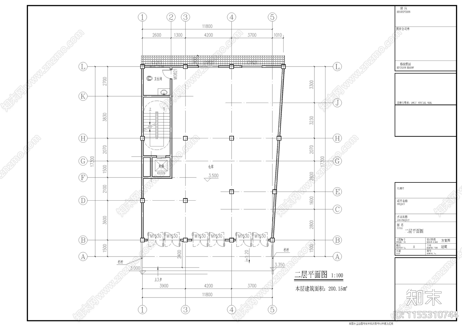 六层自建房cad施工图下载【ID:1155310744】