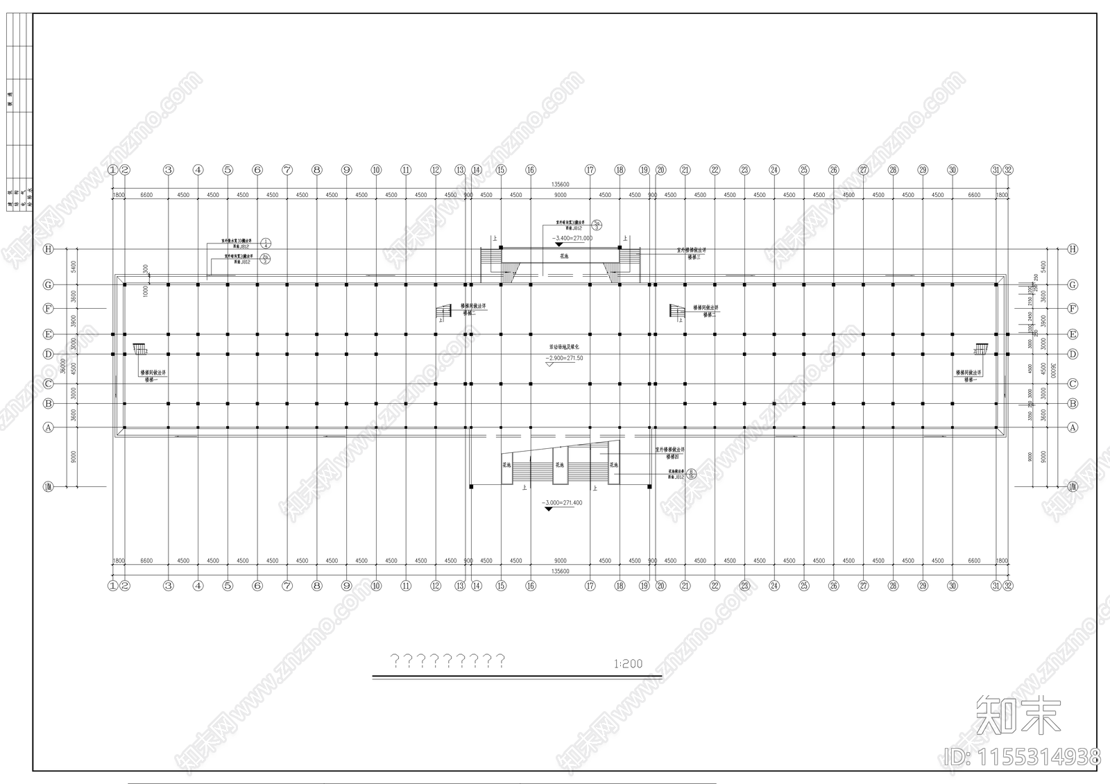 某教学楼建cad施工图下载【ID:1155314938】
