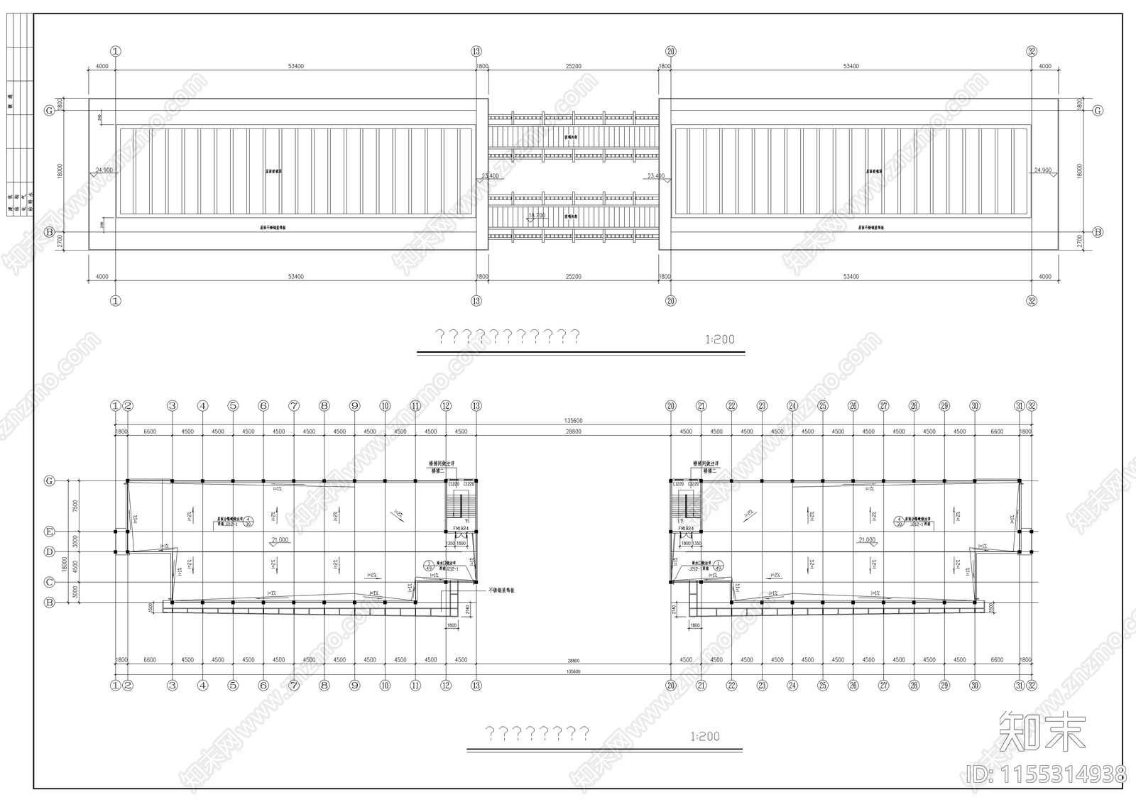 某教学楼建cad施工图下载【ID:1155314938】