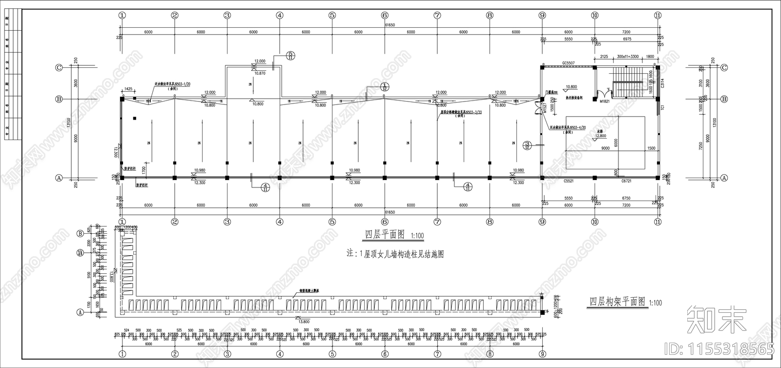 某学校大澡堂浴室施工图下载【ID:1155318565】