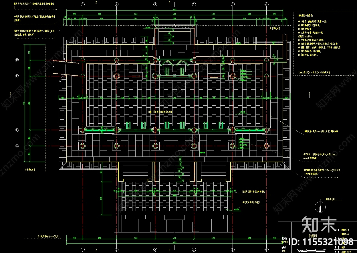 古建筑图cad施工图下载【ID:1155321098】