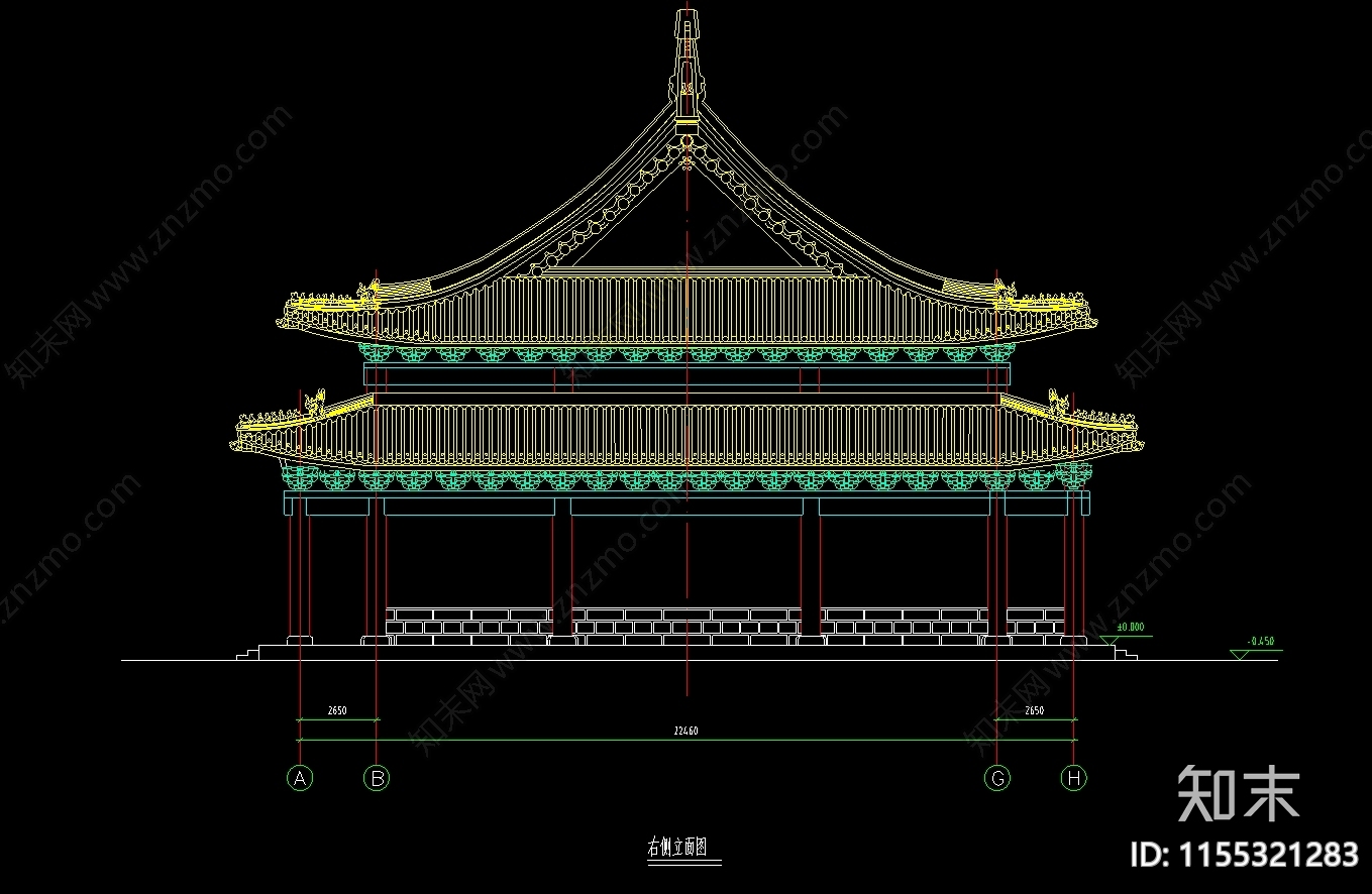 古建群cad施工图下载【ID:1155321283】