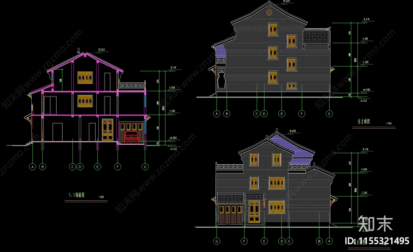 自建房CAcad施工图下载【ID:1155321495】