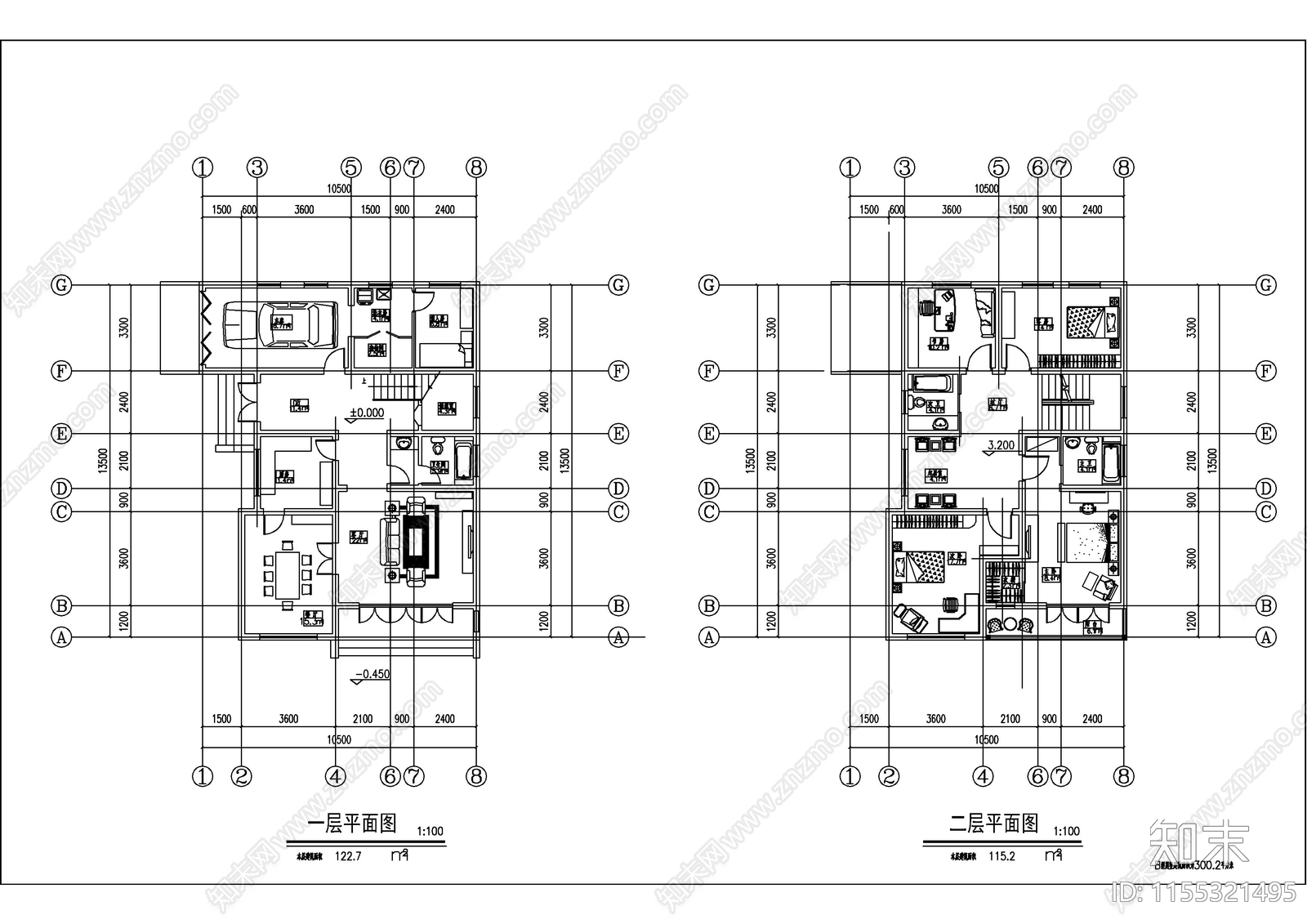 自建房CAcad施工图下载【ID:1155321495】