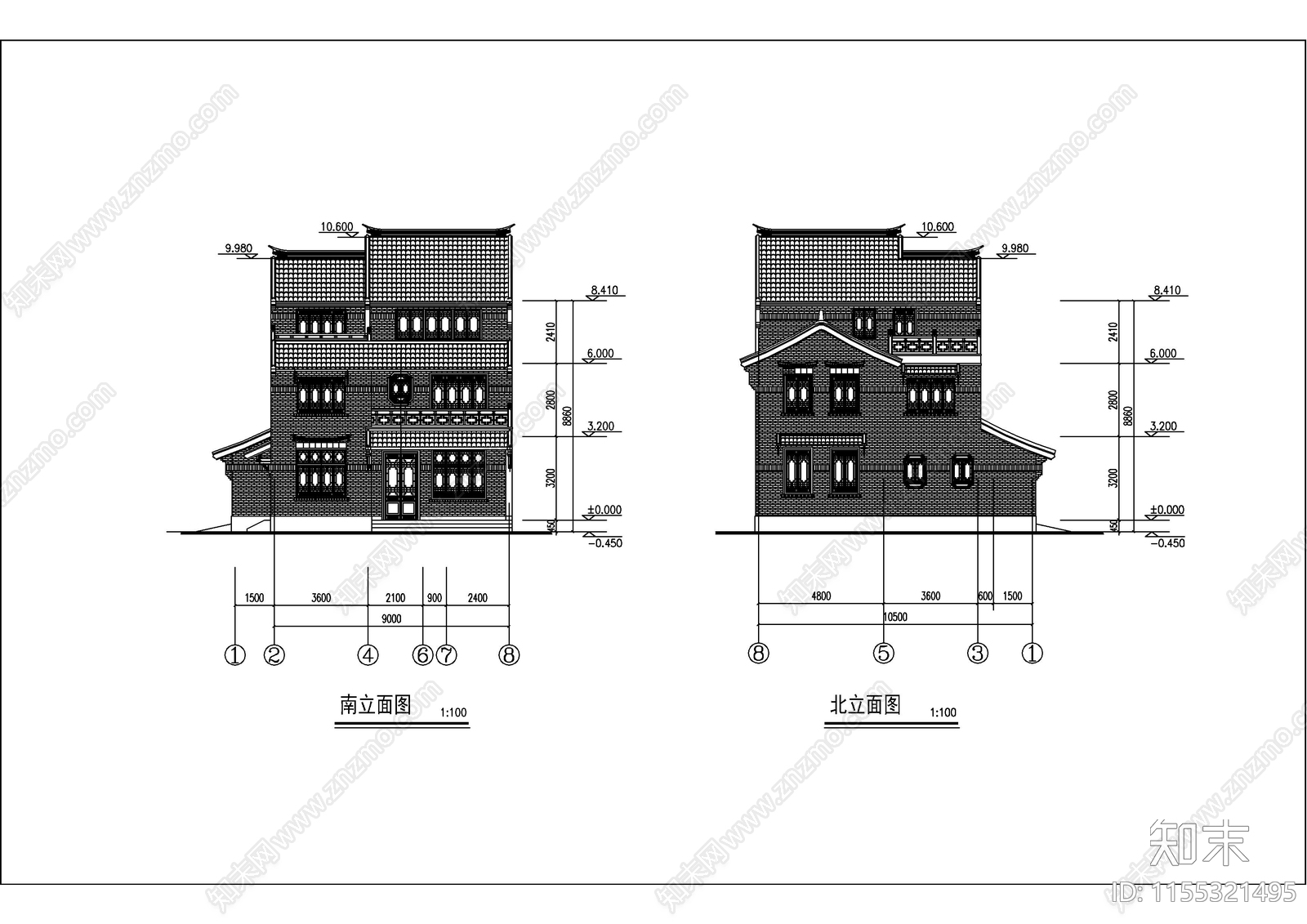 自建房CAcad施工图下载【ID:1155321495】