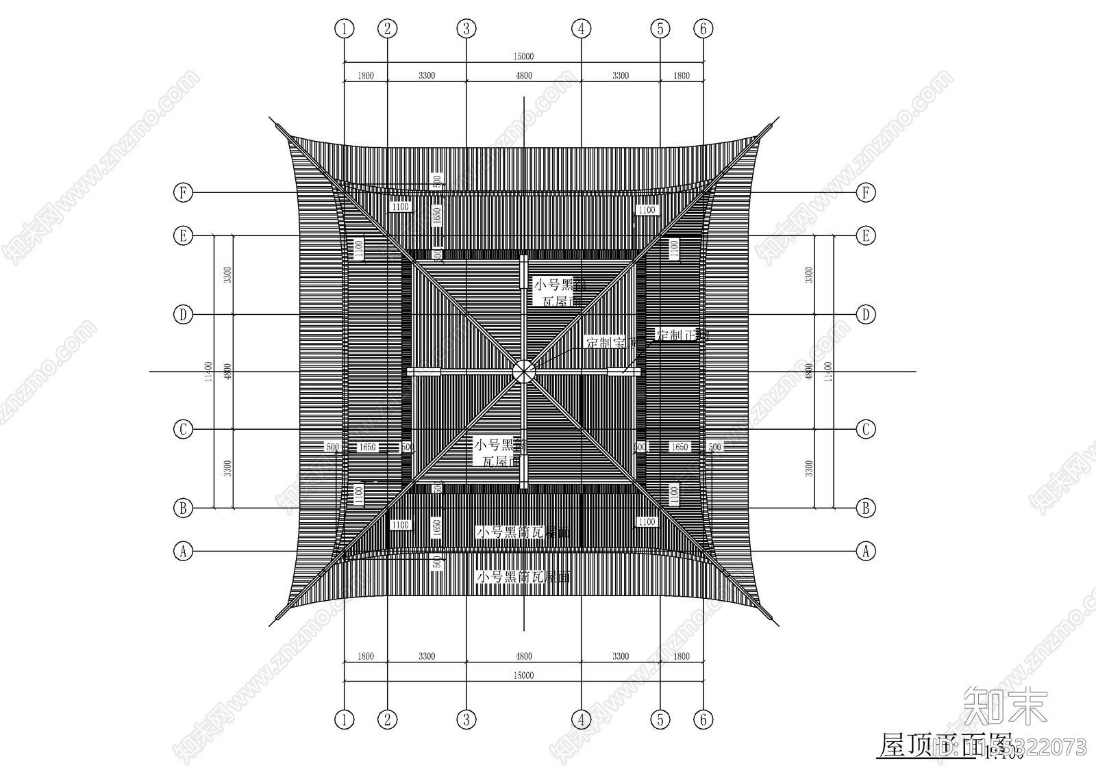 公园景区观景阁古建筑图cad施工图下载【ID:1155322073】