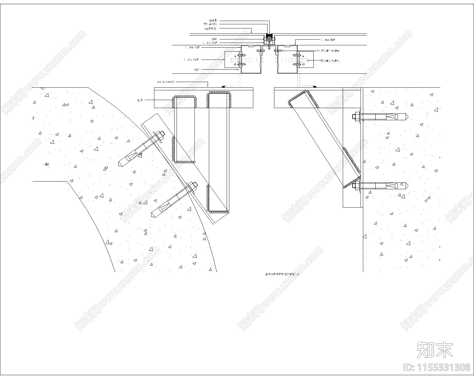型隐框幕墙及铝塑板幕墙节点大样图施工图下载【ID:1155331308】