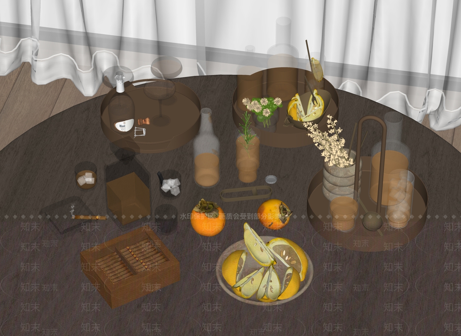 酒具用品SU模型下载【ID:1155333438】