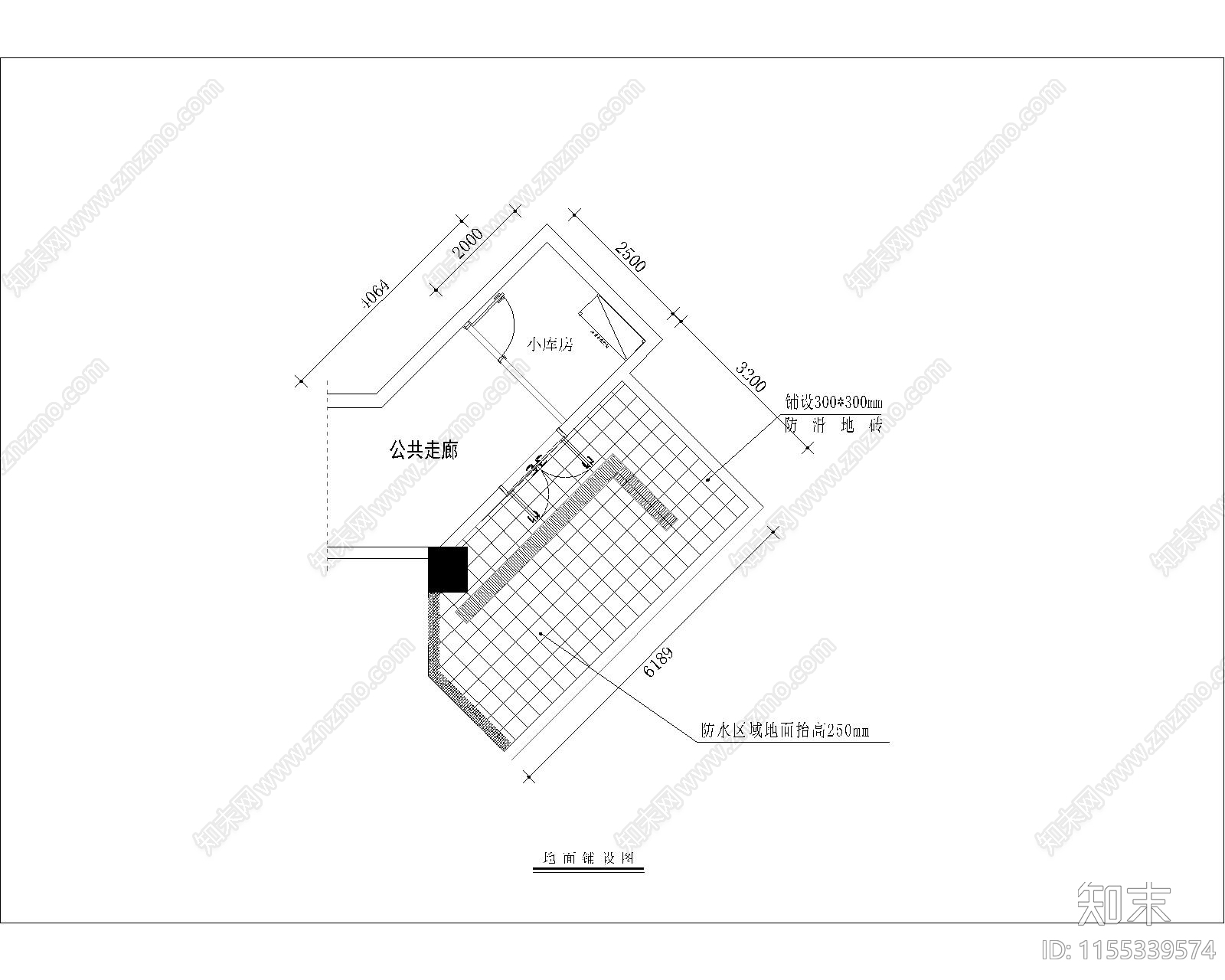 快餐店厨房室内工装平面图施工图下载【ID:1155339574】