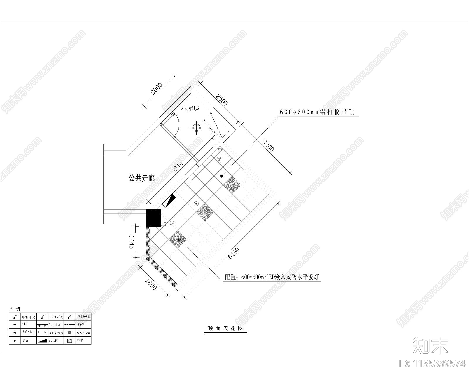 快餐店厨房室内工装平面图施工图下载【ID:1155339574】