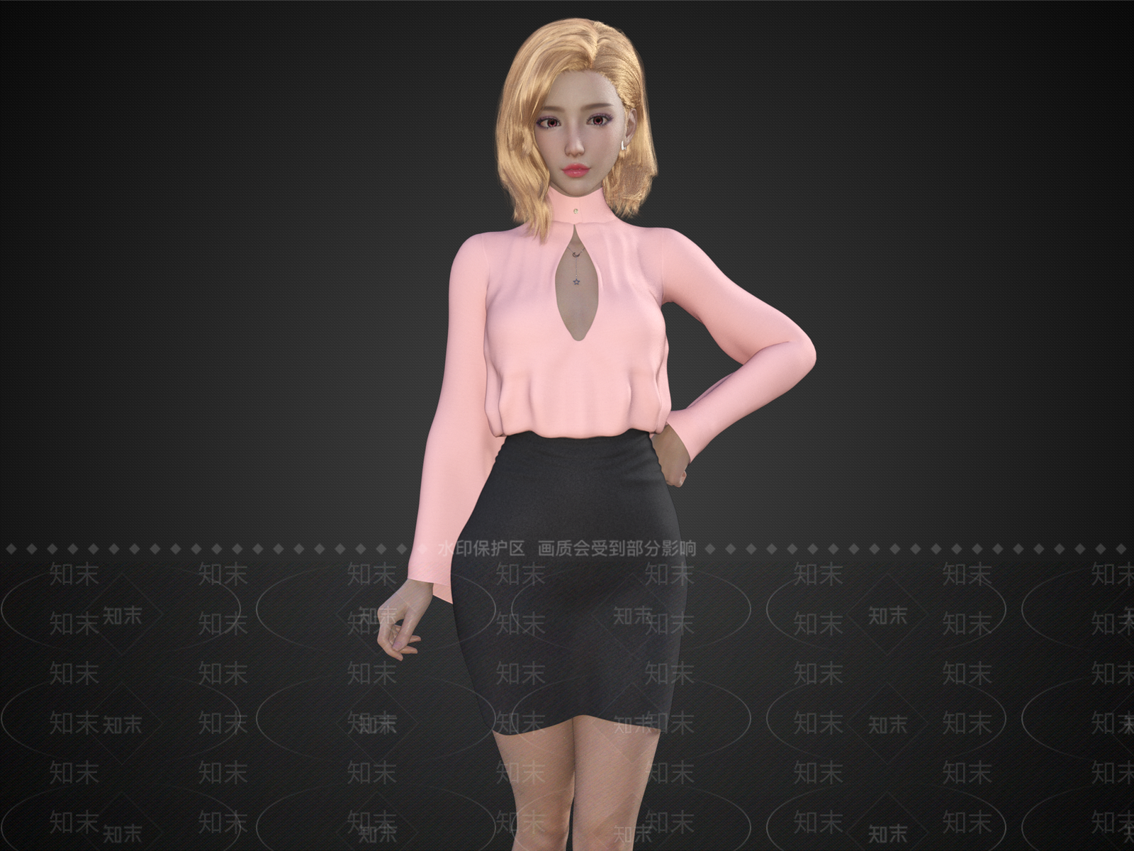 女人SU模型下载【ID:1155340667】