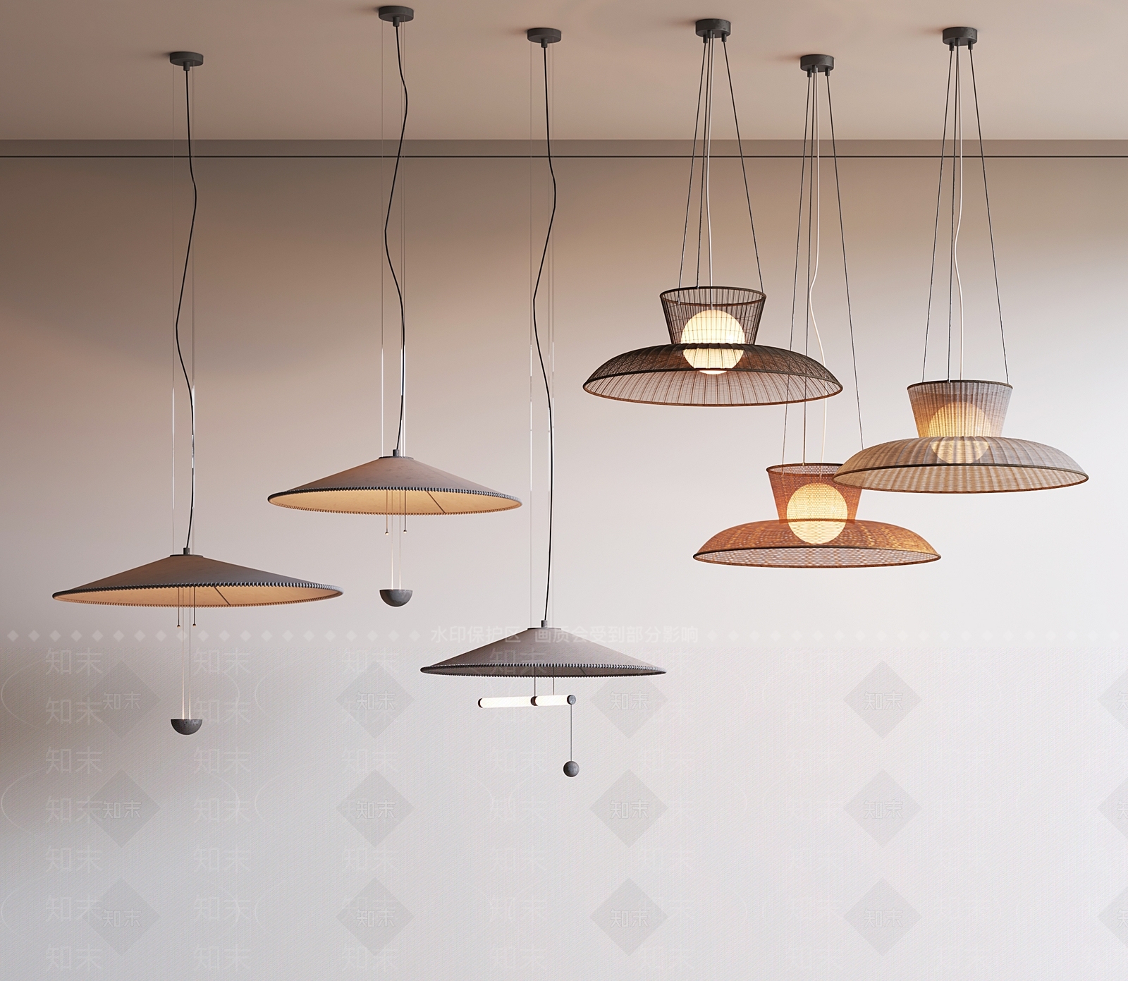 东南亚吊灯3D模型下载【ID:1155646892】