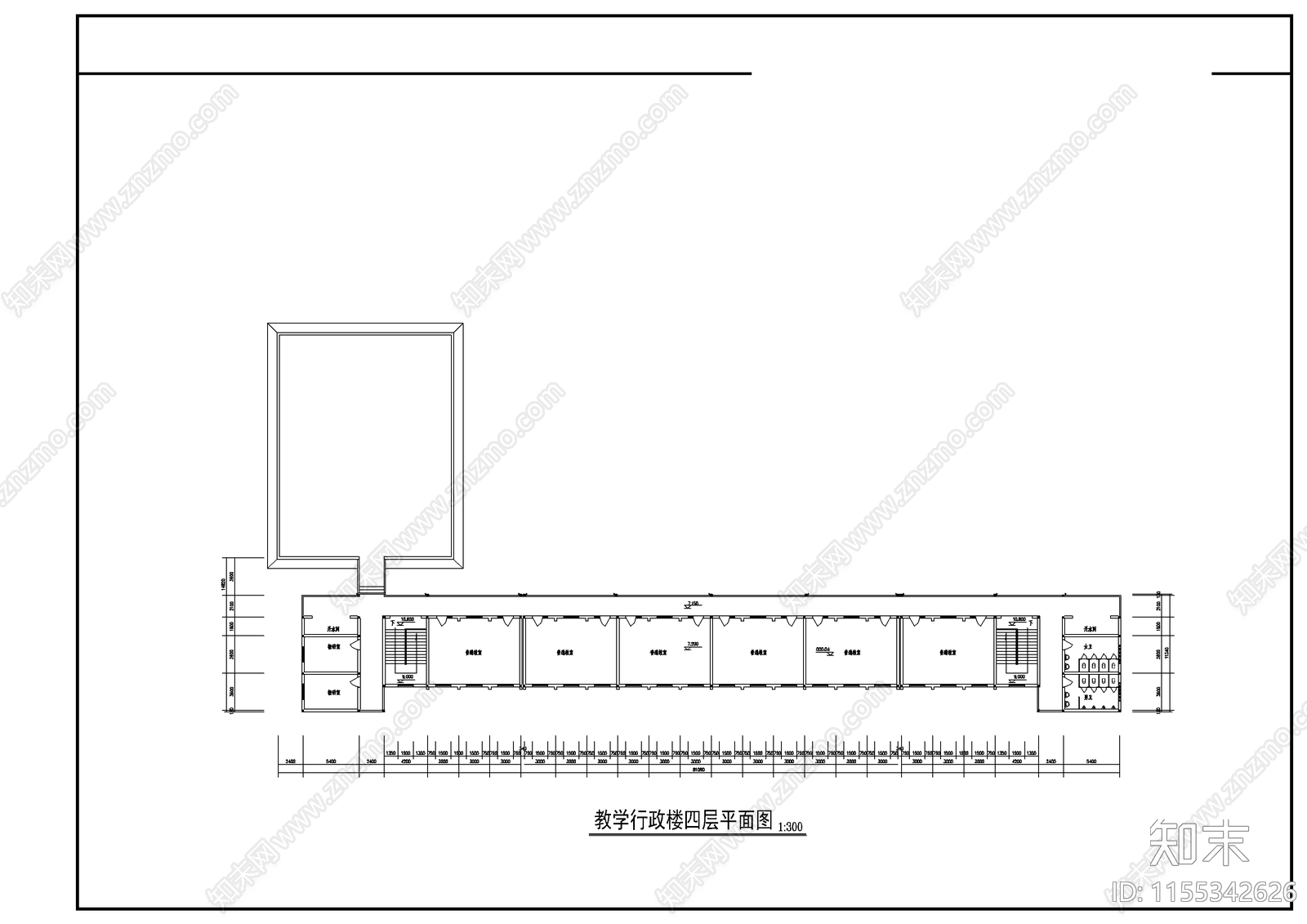 农村中学建筑cad施工图下载【ID:1155342626】