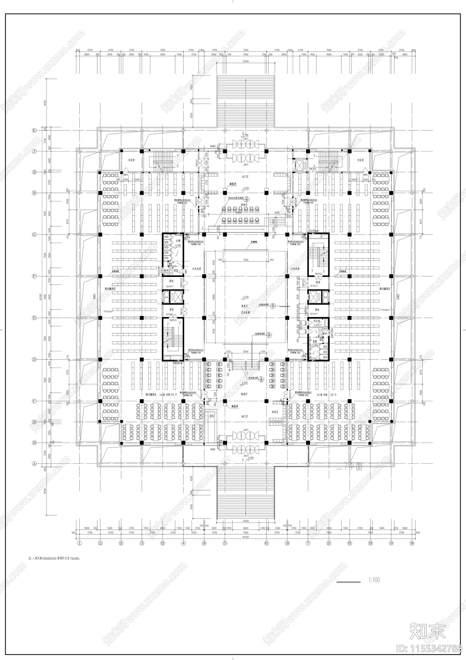 师范学校建筑cad施工图下载【ID:1155342788】