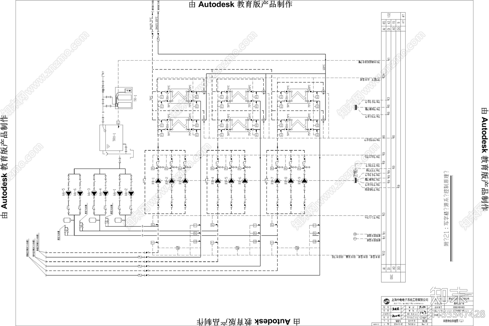 万达购物广场弱电智能化系统电气节点cad施工图下载【ID:1155347428】