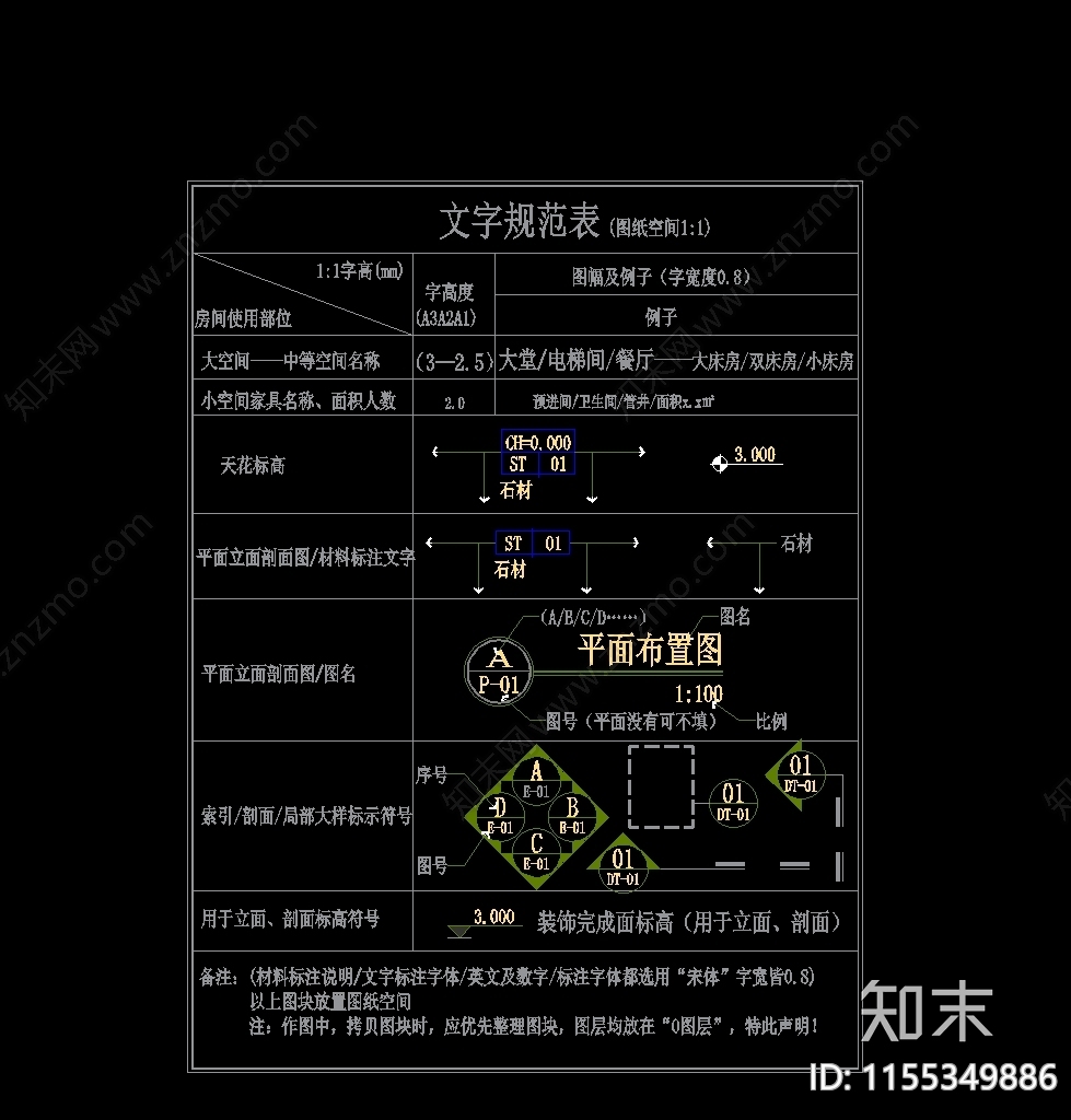 图框图例cad施工图下载【ID:1155349886】