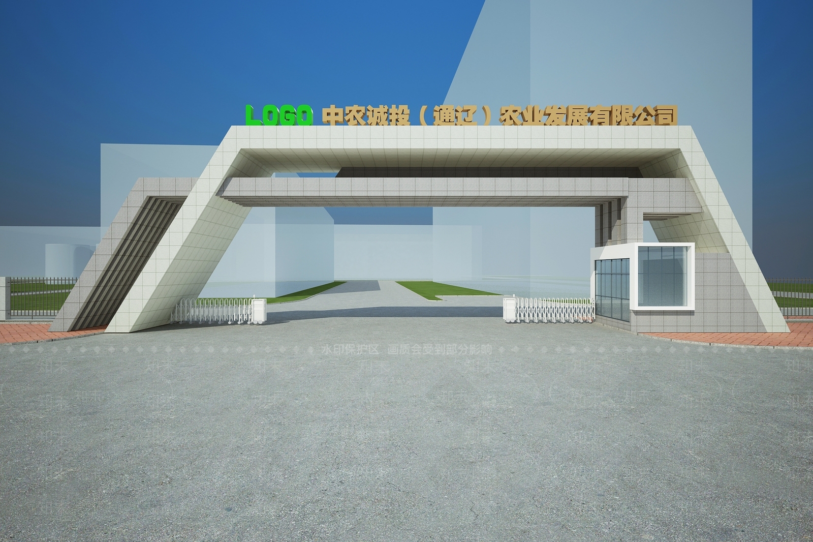 现代企业入口3D模型下载【ID:1155354582】