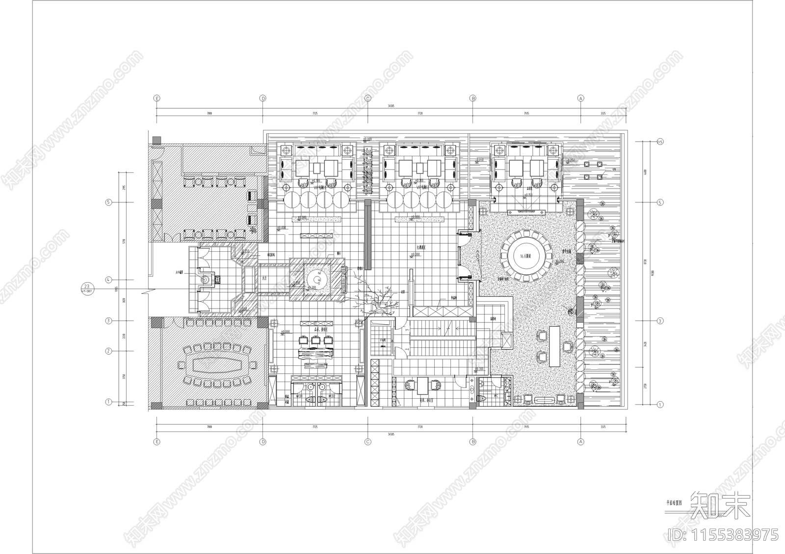 50套休闲会所室内cad施工图下载【ID:1155383975】