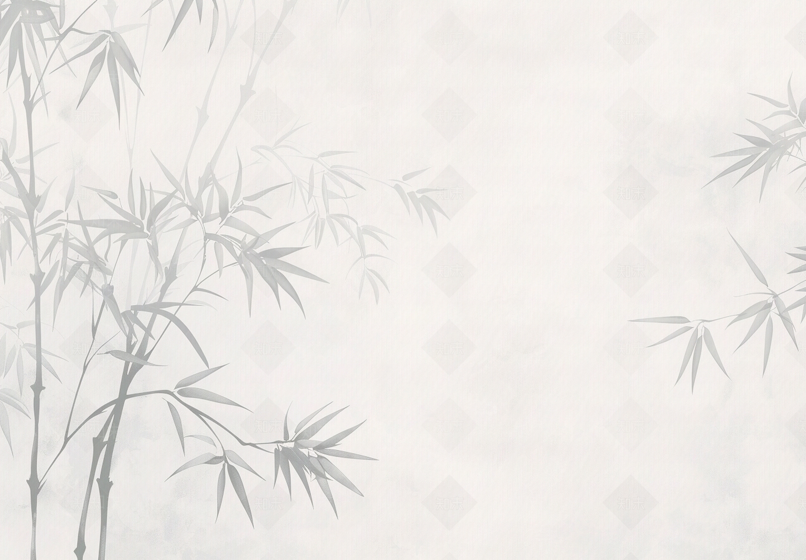 中式水墨竹子壁画贴图下载【ID:1155362631】