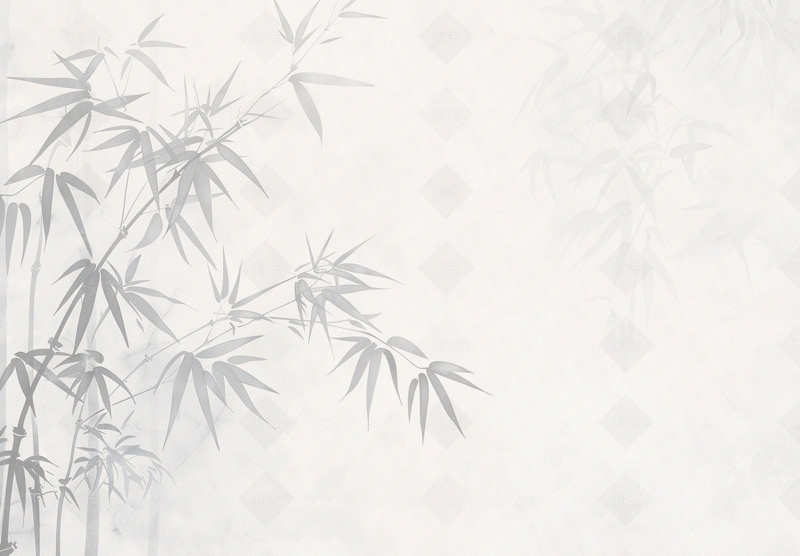 中式水墨竹子壁画贴图下载【ID:1155362698】
