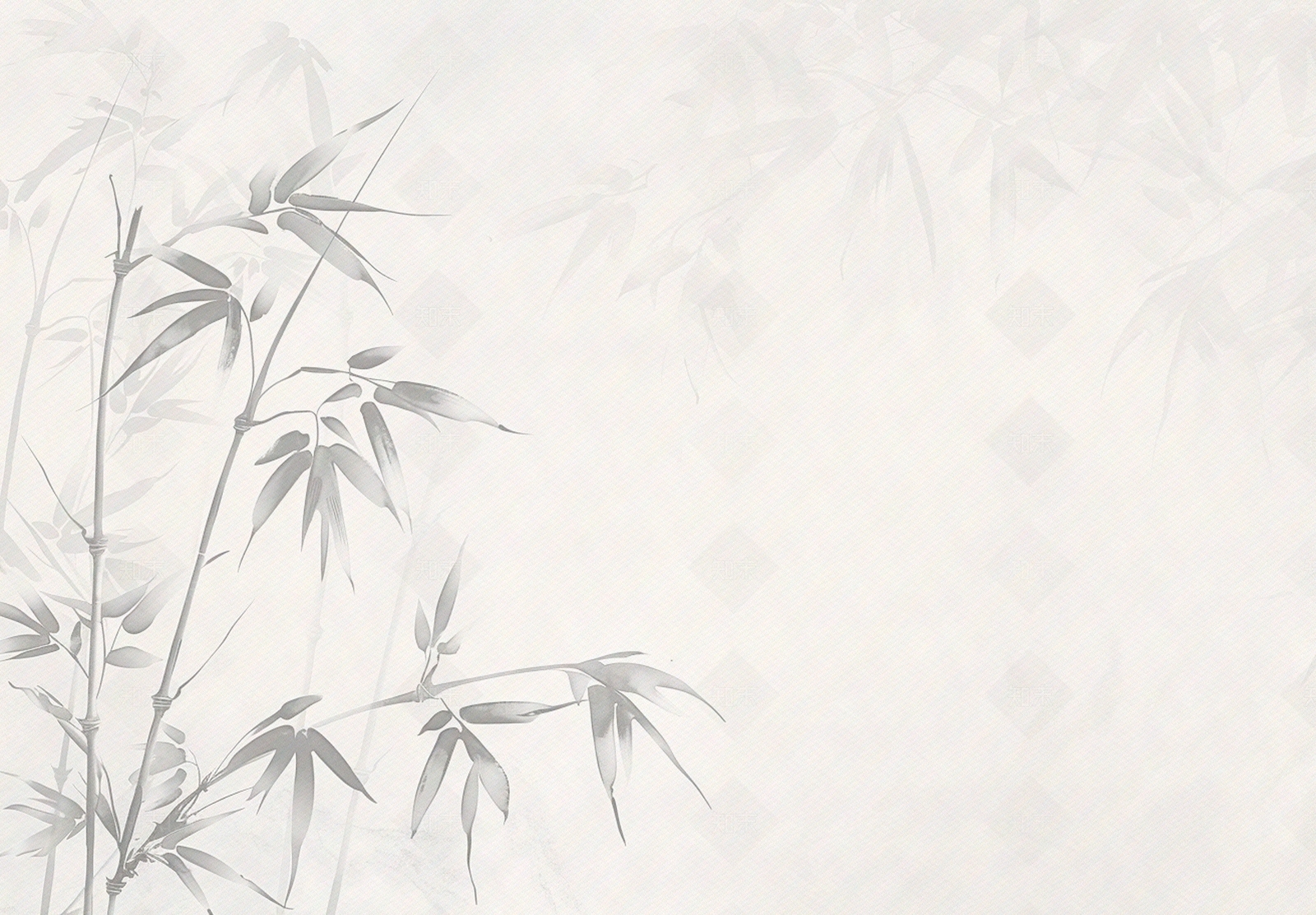 中式水墨竹子壁画贴图下载【ID:1155362854】
