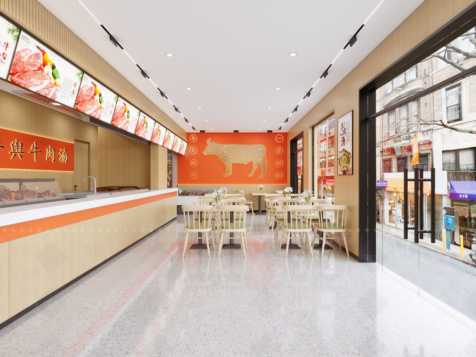 现代快餐店3D模型下载【ID:1214341099】