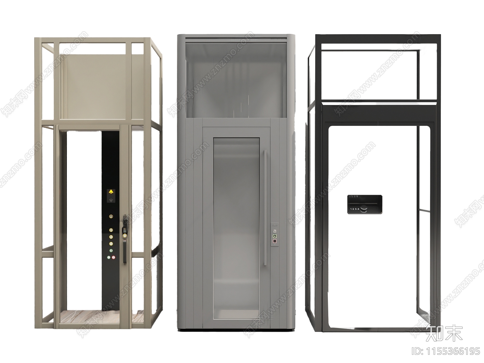 现代家用电梯SU模型下载【ID:1155366195】
