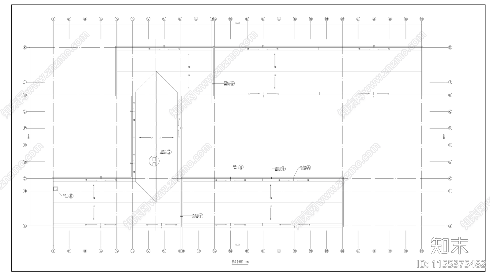 县高中教学楼建筑cad施工图下载【ID:1155375482】