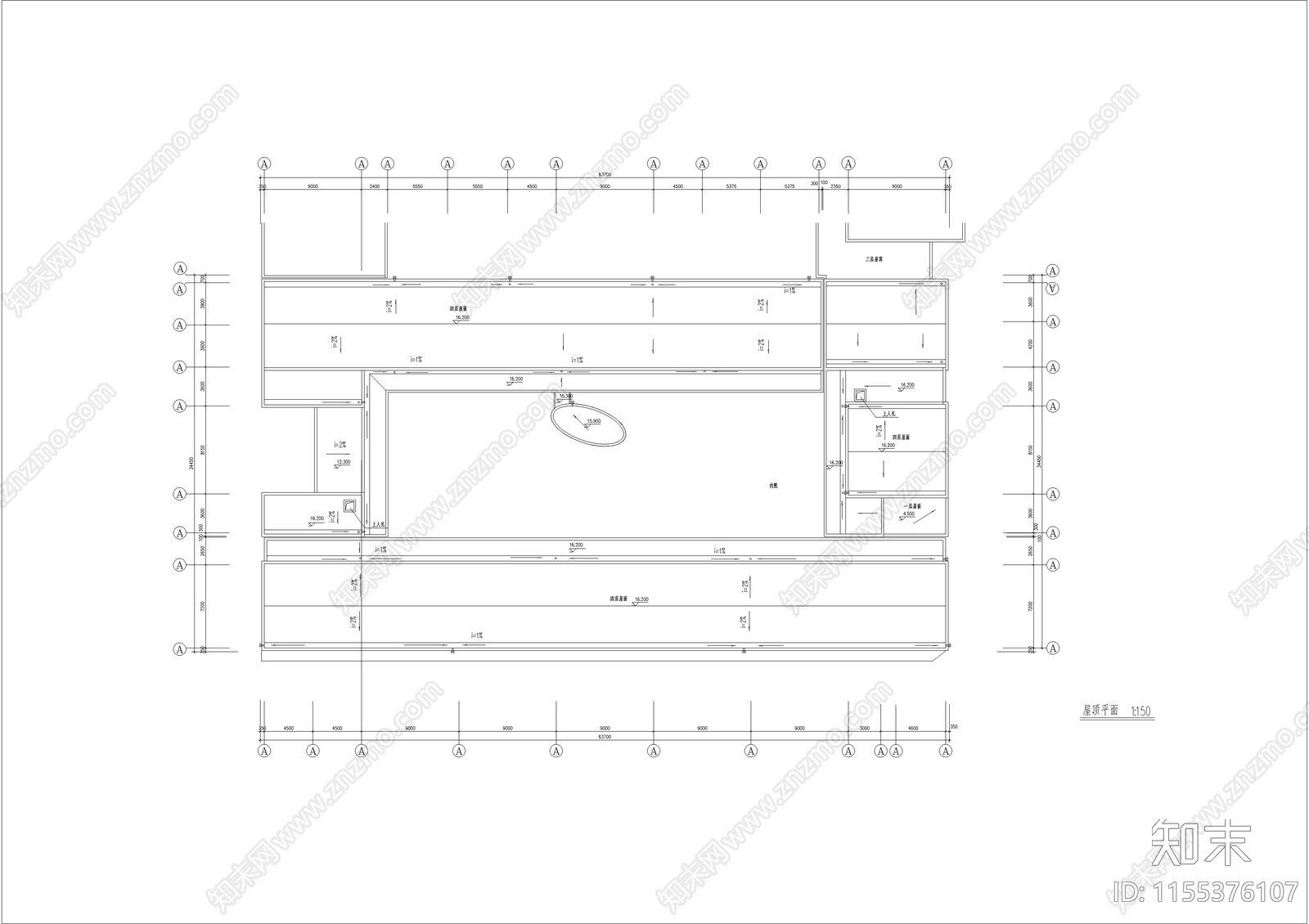 学校建筑cad施工图下载【ID:1155376107】