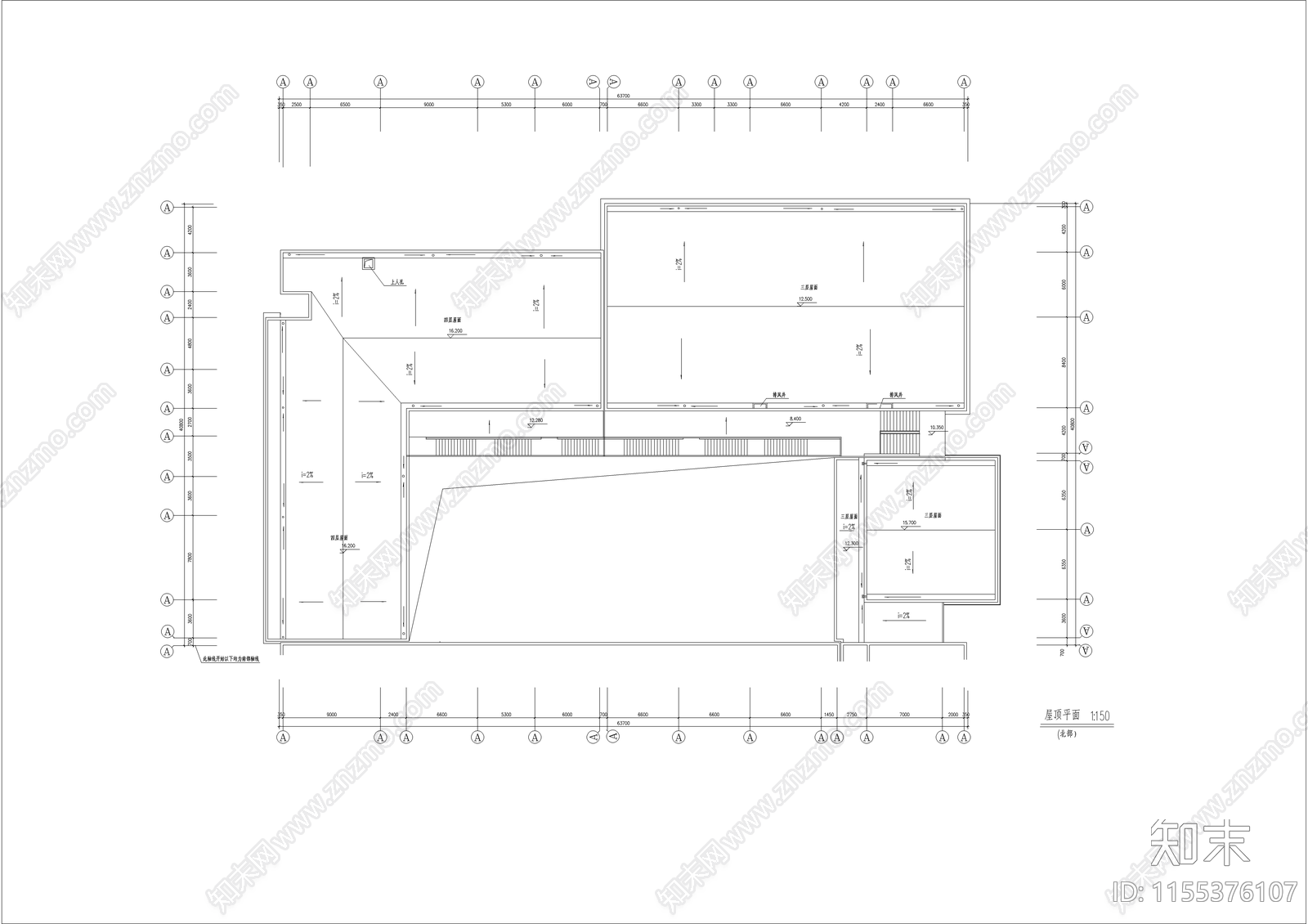 学校建筑cad施工图下载【ID:1155376107】
