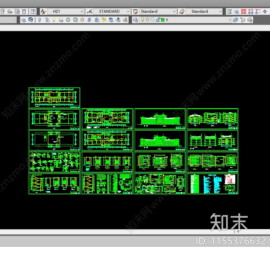 小学教学楼建筑cad施工图下载【ID:1155376632】